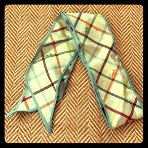 Coach tattersall silk scarf